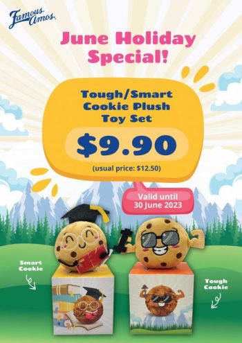 Famous-Amos-School-Holiday-Tough-Smart-Cookie-Plush-Toy-Set-for-9.90-Promotion-350x495 Now till 30 Jun 2023: Famous Amos School Holiday Tough/Smart Cookie Plush Toy Set for $9.90 Promotion