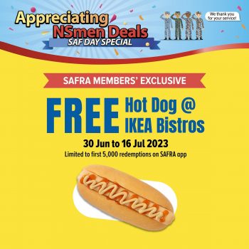 IKEA-Bistros-Free-Hotdog-with-Safra-350x350 30 Jun-16 Jul 2023: IKEA Bistros Free Hotdog with Safra