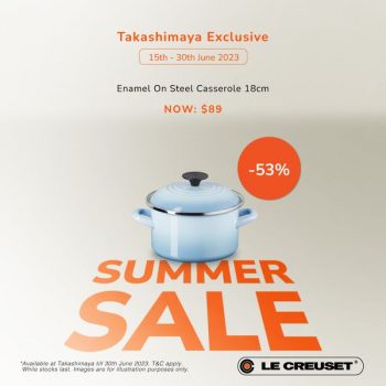 Le-Creuset-Summer-Sale-at-Takashimaya-1-1-350x350 15-30 Jun 2023: Le Creuset Summer Sale at Takashimaya