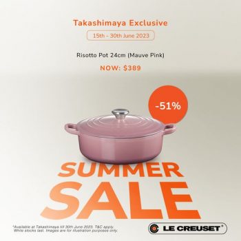 Le-Creuset-Summer-Sale-at-Takashimaya-1-350x350 15-30 Jun 2023: Le Creuset Summer Sale at Takashimaya