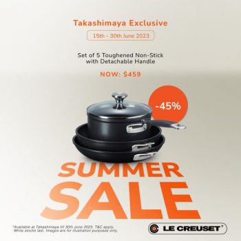 Le-Creuset-Summer-Sale-at-Takashimaya-2-350x350 15-30 Jun 2023: Le Creuset Summer Sale at Takashimaya