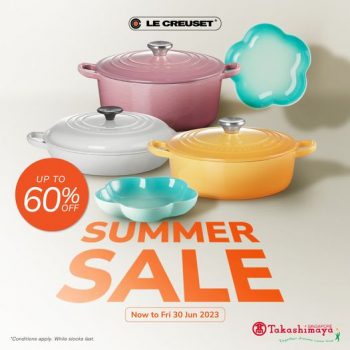 Le-Creuset-Summer-Sale-at-Takashimaya-350x350 Now till 30 Jun 2023: Le Creuset Summer Sale at Takashimaya