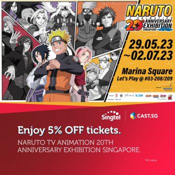 Singtel-NARUTO-TV-Animations-20th-Anniversary-Exhibition-Tickets-Promo-350x350 20 Jun 2023 Onward: Singtel NARUTO TV Animation’s 20th Anniversary Exhibition Tickets Promo