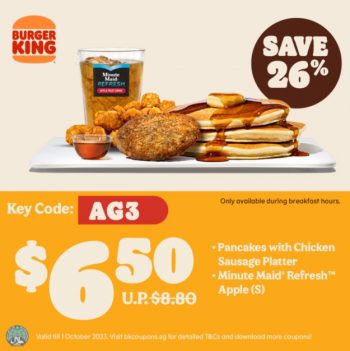 11-350x351 Now till 1 Oct 2023: Burger King 1 for 1 Coupons Promo