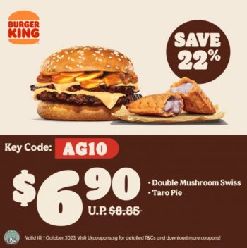5-350x352 Now till 1 Oct 2023: Burger King 1 for 1 Coupons Promo