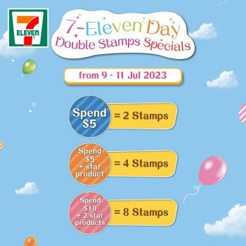 7-Eleven-Day-Double-Stamps-Promotion-350x350 9-11 Jul 2023: 7-Eleven Day Double Stamps Promotion