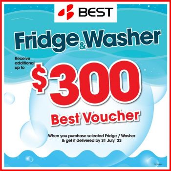 BEST-Denki-Fridge-Washer-Promotion-350x350 Now till 31 Jul 2023: BEST Denki Fridge & Washer Promotion