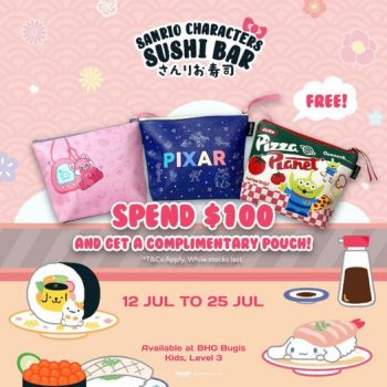 BHG-Sanrio-Characters-Sushi-Bar-Promo-350x350 12-25 Jul 2023: BHG Sanrio Characters Sushi Bar Promo