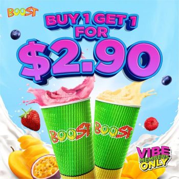 Boost-Juice-Bars-Buy-1-Get-1-for-2.90-Promotion-350x350 24-31 Jul 2023: Boost Juice Bars Buy 1 Get 1 for $2.90 Promotion