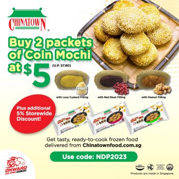 Chinatown-Coin-Mochi-Promo-350x350 Now till 28 Aug 2023: Chinatown Coin Mochi Promo