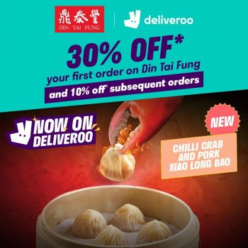 Deliveroo-Din-Tai-Fung-30-OFF-First-Order-Promotion-350x350 17 Jul 2023 Onward: Deliveroo Din Tai Fung 30% OFF First Order Promotion