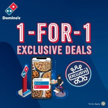 Dominos-Pizza-1-For-1-Promotion-350x350 10 Jul-6 Aug 2023: Domino's Pizza 1-For-1 Promotion