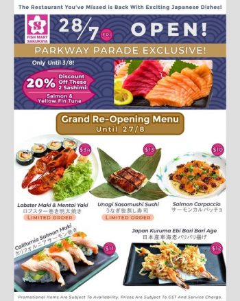 Fish-Mart-Grand-Re-Opening-Menu-at-Parkway-Parade-350x438 Now till 27 Aug 2023: Fish Mart Grand Re-Opening Menu at Parkway Parade