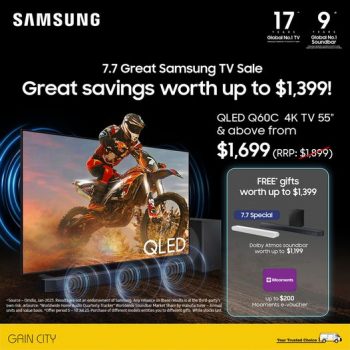 Gain-City-Samsung-7.7-Great-TV-Sale-350x350 Now till 10 Jul 2023: Gain City Samsung 7.7 Great TV Sale