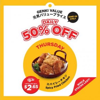 Genki-Sushi-Spicy-Fried-Chicken-Promo-350x350 Now till 11 Aug 2023: Genki Sushi Spicy Fried Chicken Promo