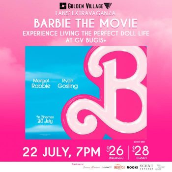 Golden-Village-Bugis-Fans-Extravaganza-Barbie-The-Movie-350x350 22 Jul 2023: Golden Village Bugis+ Fans' Extravaganza: Barbie The Movie