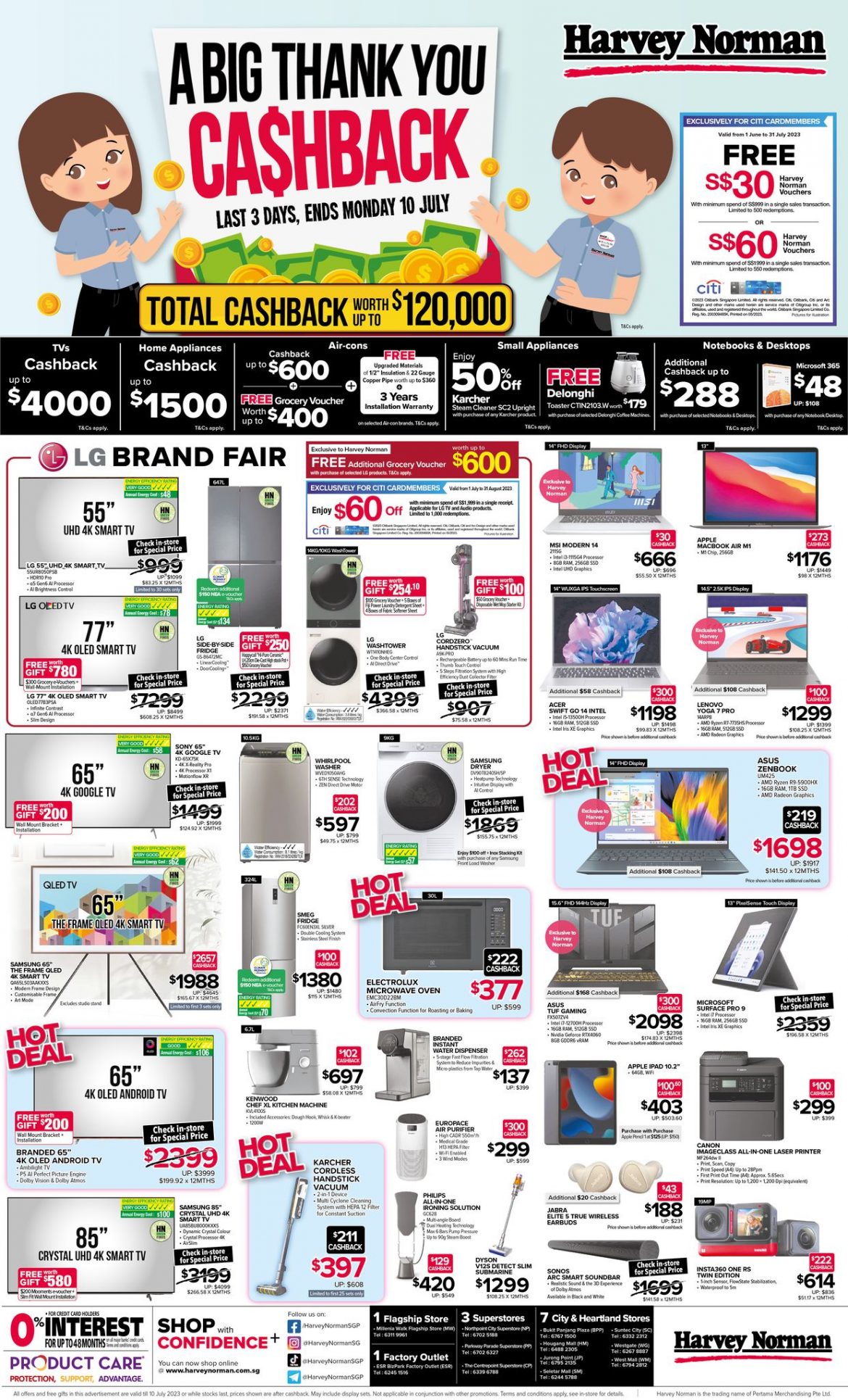 89 Jul 2023 Harvey Norman Factory Outlet 6th Anniversary Sale SG