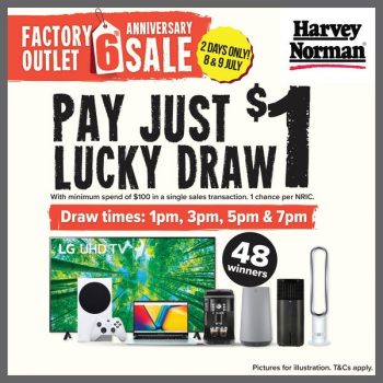 Harvey-Norman-Factory-Outlet-Anniversary-Sale-4-350x350 8-9 Jul 2023: Harvey Norman Factory Outlet Anniversary Sale