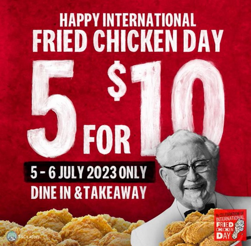 56 Jul 2023 KFC International Fried Chicken Day Promotion SG