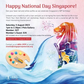 Paint-Your-Own-Merlion-Art-Workshop-350x350 5 Aug 2023: Singapore Polo Club Paint Your Own Merlion Art Workshop