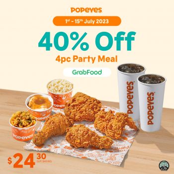 Popeyes-Party-Meal-Deal-Promo-at-GrabFood-350x350 1-15 Jul 2023: Popeyes Party Meal Deal Promo at GrabFood