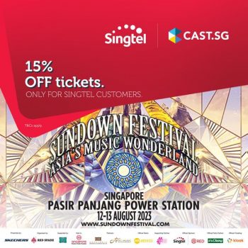 Singtel-Sundown-Music-Festival-2023-Tickets-Promo-350x350 10 Jul 2023 Onward: Singtel Sundown Music Festival 2023 Tickets Promo