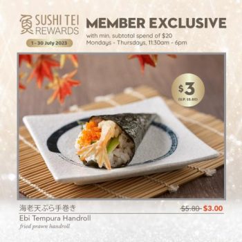 Sushi-Tei-Members-July-Promotion-350x350 1-31 Jul 2023: Sushi Tei Members July Promotion