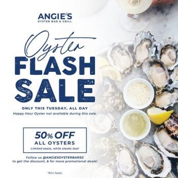 Angies-Oyster-Bar-Grill-Oyster-Flash-Sale-350x350 22 Aug 2023 Onward: Angie's Oyster Bar & Grill Oyster Flash Sale