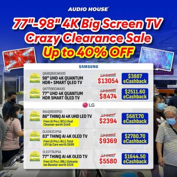Audio-House-4K-Big-TV-Clearance-Sale-350x350 29 Aug 2023 Onward: Audio House 4K Big TV Clearance Sale