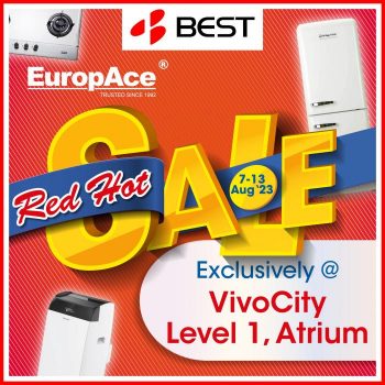 BEST-Denki-EuropAce-Red-Hot-Sale-at-VivoCity-350x350 7-13 Aug 2023: BEST Denki EuropAce Red Hot Sale at VivoCity