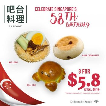 Barcook-Bakery-3-Items-at-5.80-National-Day-Promotion-350x350 7-9 Aug 2023: Barcook Bakery 3 Items at $5.80 National Day Promotion