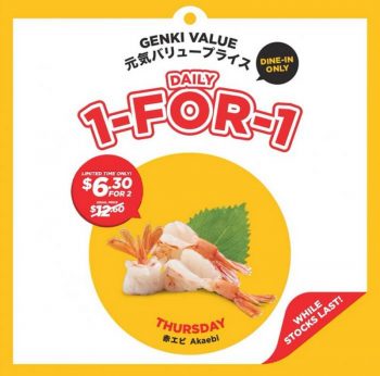 Genki-Sushi-Daily-1-For-1-Promotion-3-350x346 16 Aug-15 Sep 2023: Genki Sushi Daily 1-For-1 Promotion