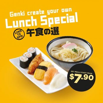Genki-Sushi-Lunch-Set-Meals-Promotion-350x350 11 Aug 2023 Onward: Genki Sushi Lunch Set Meals Promotion