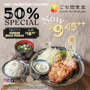 Gochi-So-Shokudo-Truffle-Cheese-Mille-Feuille-50-OFF-Promotion-at-Bukit-Panjang-Plaza-350x350 25 Aug 2023 Onward: Gochi-So Shokudo Truffle Cheese Mille Feuille 50% OFF Promotion at Bukit Panjang Plaza