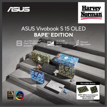 Harvey-Norman-ASUS-Vivobook-S-15-OLED-BAPE-Edition-Promotion-350x350 Now till 24 Aug 2023: Harvey Norman ASUS Vivobook S 15 OLED BAPE Edition Promotion