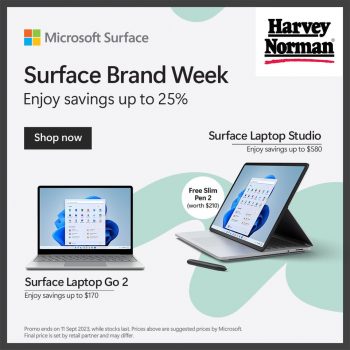 Harvey-Norman-Surface-Brand-Week-1-350x350 Now till 11 Sep 2023: Harvey Norman Surface Brand Week