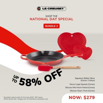 Isetan-Le-Creuset-National-Day-Promo-2-350x350 Now till 31 Aug 2023: Isetan Le Creuset National Day Promo