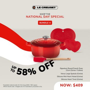 Isetan-Le-Creuset-National-Day-Promo-4-350x350 Now till 31 Aug 2023: Isetan Le Creuset National Day Promo