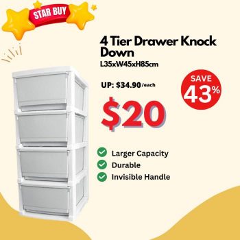 Japan-Home-4-Tier-Drawer-Knock-Down-Promotion-350x350 16 Aug 2023 Onward: Japan Home 4 Tier Drawer Knock Down Promotion