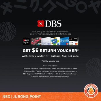 Joy-Yakiniku-GO-DBS-Cardmembers-Get-6-Return-Voucher-with-every-order-of-Tsutsumi-Yaki-Set-Meal-Promotion-3-350x350 1 Aug-31 Oct 2023: &Joy Yakiniku-GO DBS Cardmembers Get $6 Return Voucher with every order of Tsutsumi Yaki Set Meal Promotion