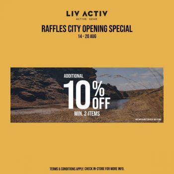 LIV-ACTIV-Opening-Promo-at-Raffles-City-1-350x350 Now till 20 Aug 2023: LIV ACTIV Opening Promo at Raffles City