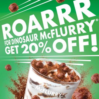 McDonalds-Dinosaur-McFlurry-Promo-350x350 17-18 Aug 2023: McDonald's Dinosaur McFlurry Promo