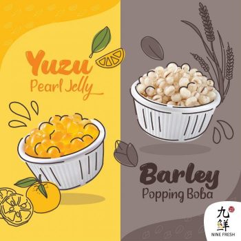 Nine-Fresh-Yuzu-Pearl-Jelly-and-Barley-Popping-Boba-Promo-350x350 Now till 31 Aug 2023: Nine Fresh Yuzu Pearl Jelly and Barley Popping Boba Promo