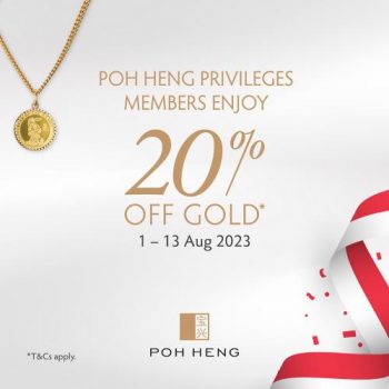 Poh-Heng-Privileges-Members-20-OFF-Gold-Promotion-350x350 1-13 Aug 2023: Poh Heng Privileges Members 20% OFF Gold Promotion