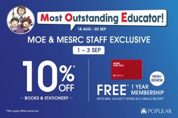Popular-MOE-MESRC-Staff-Exclusive-350x233 1-3 Sep 2023: Popular MOE & MESRC Staff Exclusive
