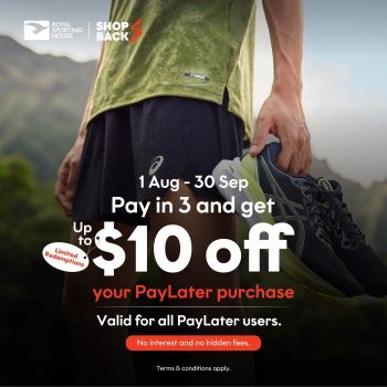 Royal-Sporting-House-Up-To-10-OFF-Promotion-pay-with-ShopBack-PayLater-350x350 1 Aug-30 Sep 2023: Royal Sporting House Up To $10 OFF Promotion pay with ShopBack PayLater