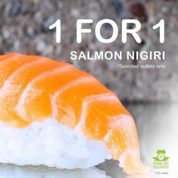 Sakae-Sushi-1-For-1-Salmon-Nigiri-Deal-Promotion-350x350 16 Aug 2023 Onward: Sakae Sushi 1-For-1 Salmon Nigiri Deal Promotion