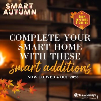 Takashimaya-Smart-Autumn-Sale-350x350 Now till 4 Oct 2023: Takashimaya Smart Autumn Sale