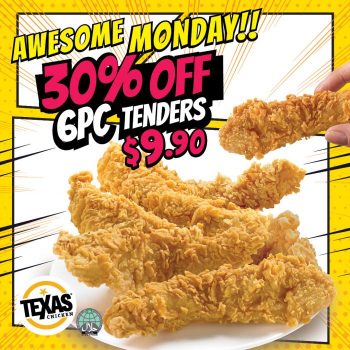 Texas-Chicken-Awesome-Monday-and-Tuesday-Deluxe-Promotion-350x350 22 Aug 2023 Onward: Texas Chicken Awesome Monday and Tuesday Deluxe Promotion