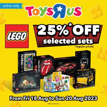 Toys-R-Us-LEGO-25-off-Promotion-350x350 18-20 Aug 2023: Toys R Us LEGO 25% off Promotion